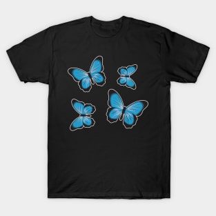 Colorful Butterfly , Cute Light Butterflies Gift Idea T-Shirt